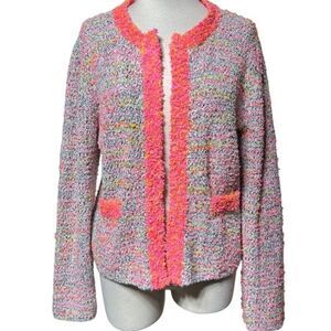For The Republic Bright Multicolor Nubby Jacket Blazer